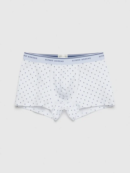 BOXER FLOR AZUL MARINO