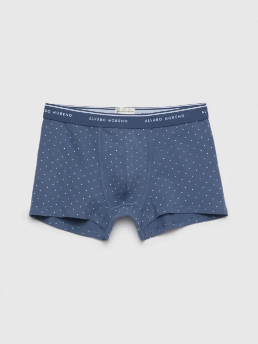 BOXER FLOR AZUL MARINO