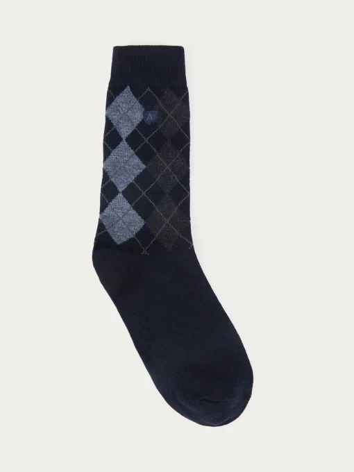 CALCETINES ROMBOS GRIS