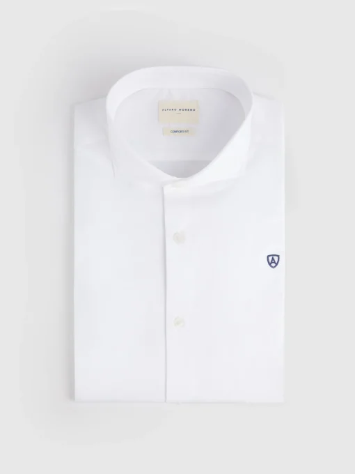 CAMISA COMFORT FIL A FIL BLANCO