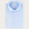 CAMISA COMFORT FIL A FIL CELESTE