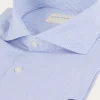 CAMISA COMFORT MICROCUADRO AZUL