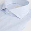 CAMISA COMFORT RAYAS CELESTE