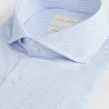 CAMISA COMFORT RAYAS CELESTE