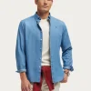 CAMISA DENIM B.DOWN AZUL