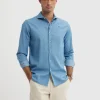 CAMISA DENIM JACK AZUL MARINO