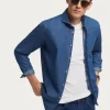 CAMISA DENIM JACK AZUL MARINO