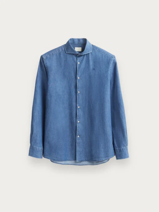 CAMISA DENIM JACK AZUL MARINO