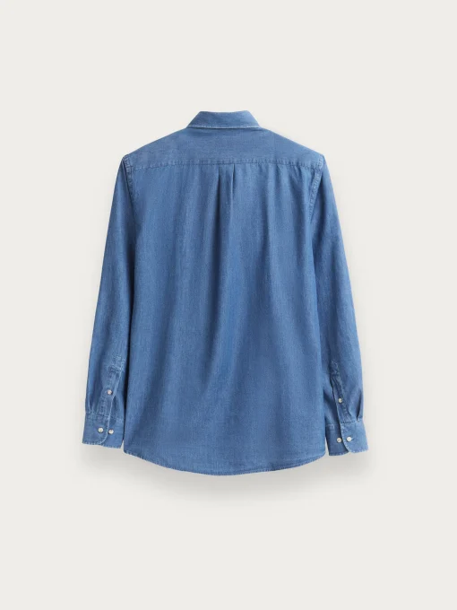 CAMISA DENIM JACK AZUL MARINO