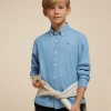 CAMISA DENIM KIDS AZUL