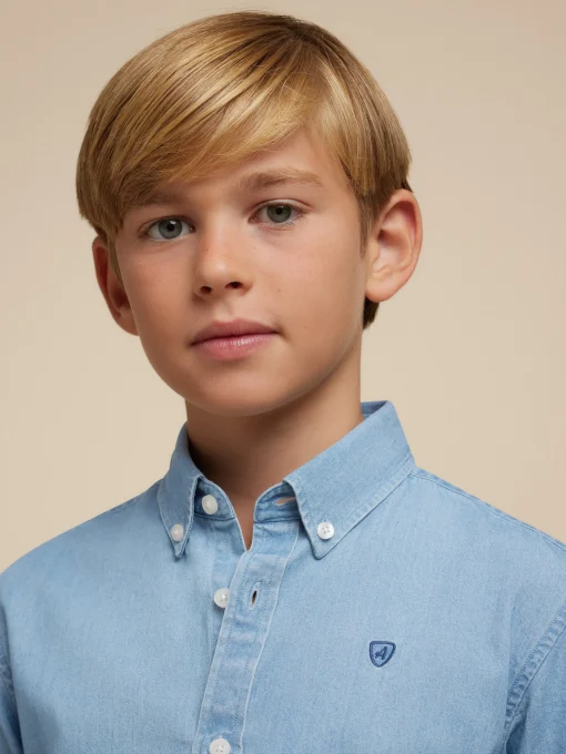 CAMISA DENIM KIDS CELESTE