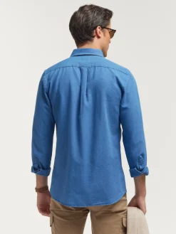 CAMISA DENIM OXFORD AZUL