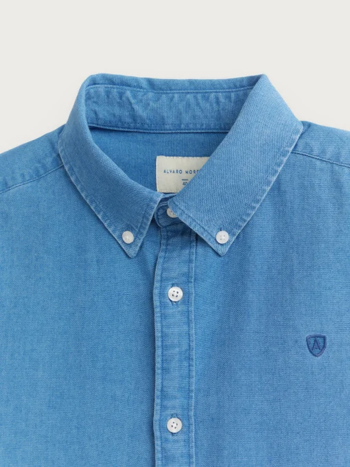 CAMISA DENIM OXFORD AZUL