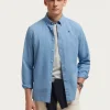 CAMISA DENIM RAYAS AZUL