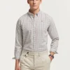 CAMISA FLANNEL CHECKS BURDEOS