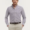 CAMISA FLANNEL CHECKS BURDEOS