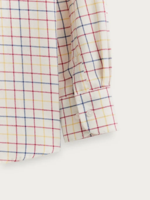 CAMISA FLANNEL CHECKS BURDEOS