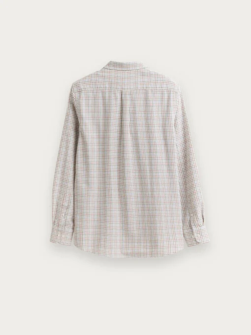 CAMISA FLANNEL CHECKS BURDEOS