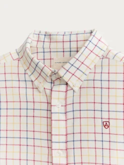 CAMISA FLANNEL CHECKS BURDEOS