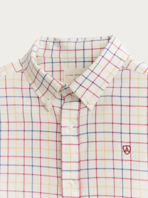 CAMISA FLANNEL CHECKS BURDEOS