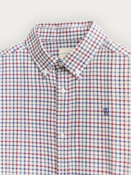 CAMISA FLANNEL CHECKS BURDEOS