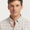 CAMISA FLANNEL CHECKS NARANJA