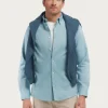 CAMISA FLANNEL TWILL AZUL