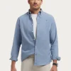 CAMISA FLANNEL TWILL AZUL
