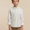 CAMISA FLANNEL TWILL KIDS CRUDO