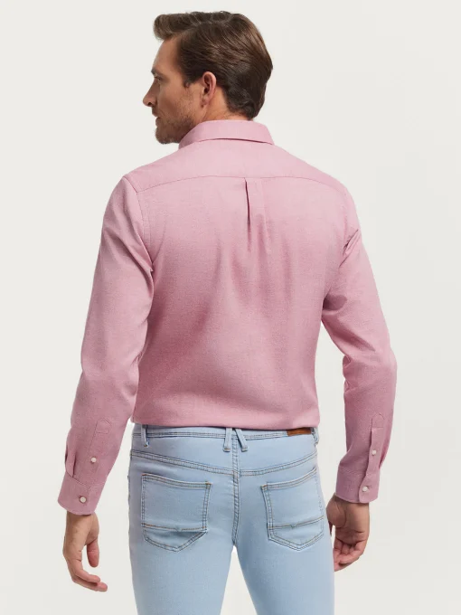 CAMISA FLANNEL TWILL ROSA