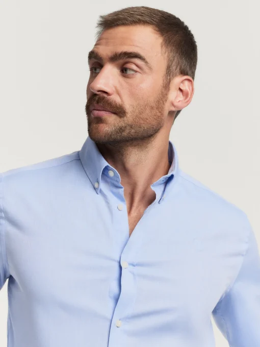 CAMISA MICROESPIGA CELESTE
