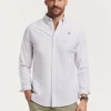 CAMISA OXFORD ASTON BURDEOS