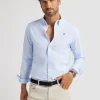 CAMISA OXFORD BASIC CELESTE