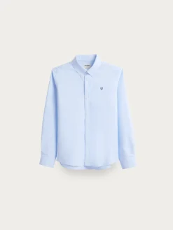 CAMISA OXFORD BASIC KIDS CELESTE