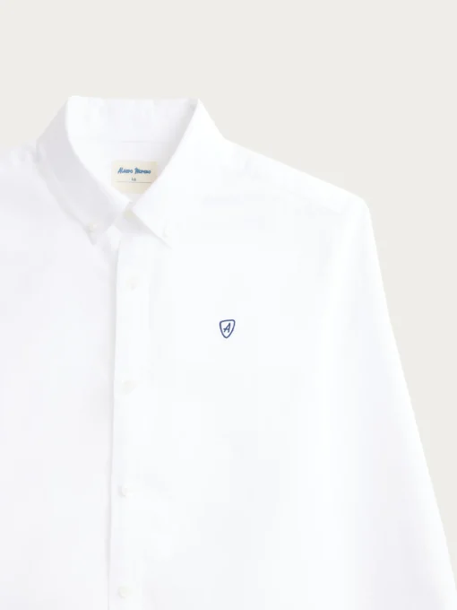CAMISA OXFORD BASIC KIDS BLANCO
