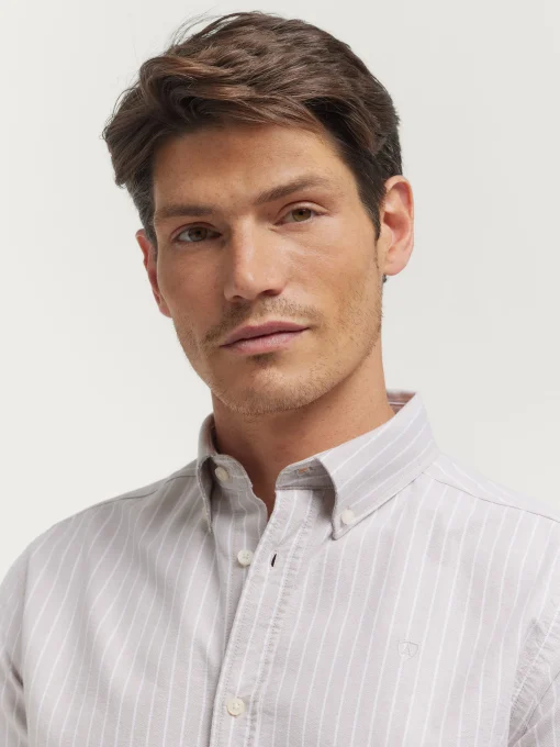 CAMISA OXFORD CLUB BEIGE