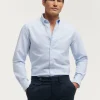 CAMISA OXFORD CLUB CELESTE