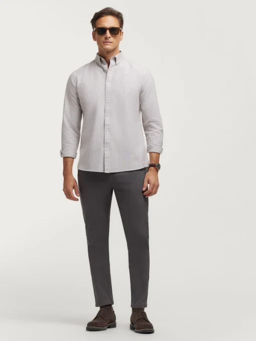 CAMISA OXFORD DIPLO BEIGE