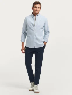 CAMISA OXFORD SOLID AZUL