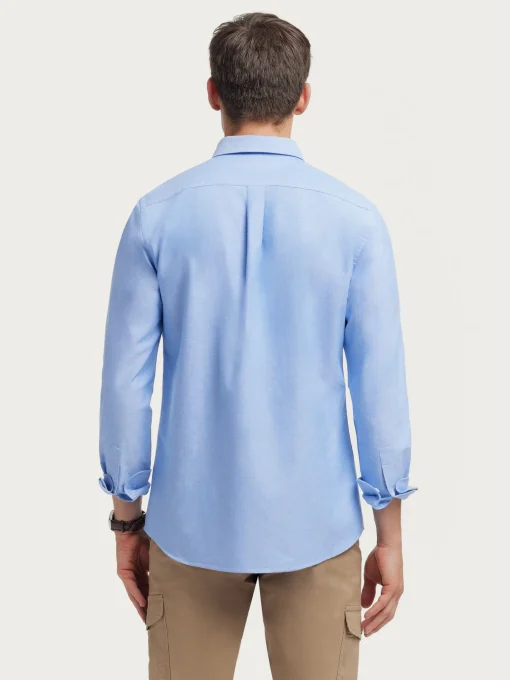 CAMISA OXFORD SOLID AZUL