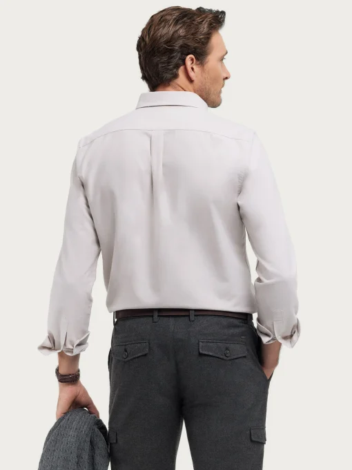 CAMISA OXFORD SOLID BEIGE