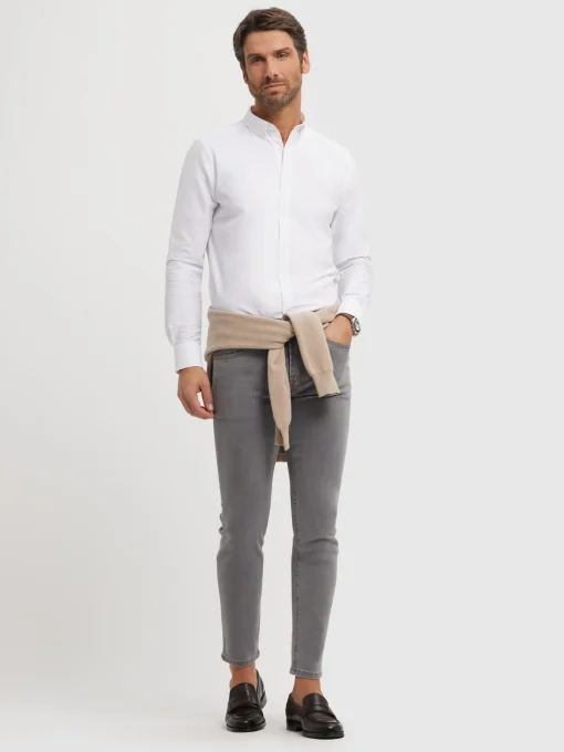 CAMISA OXFORD SOLID BLANCO