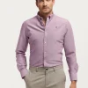 CAMISA OXFORD SOLID BURDEOS