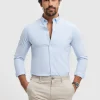 CAMISA OXFORD SOLID CELESTE