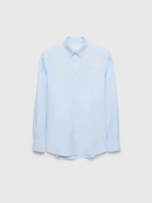 CAMISA OXFORD SOLID CELESTE