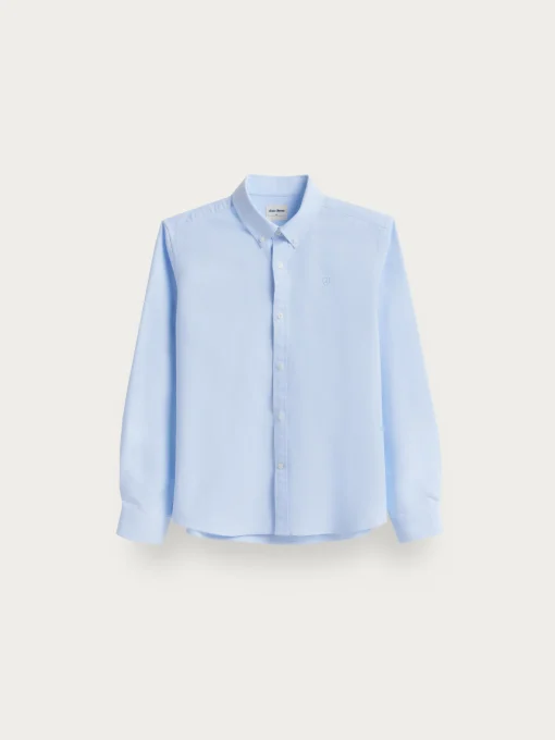 CAMISA OXFORD SOLID KIDS CELESTE