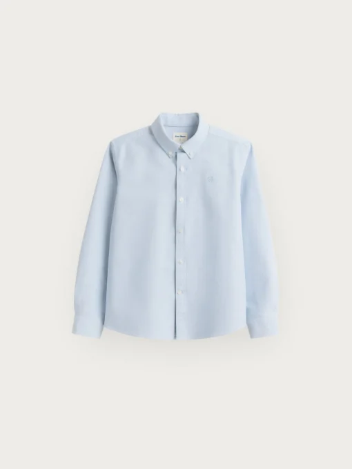 CAMISA OXFORD SOLID KIDS AZUL