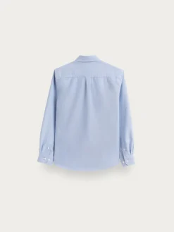 CAMISA OXFORD SOLID KIDS AZUL