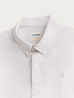 CAMISA OXFORD SOLID KIDS BEIGE
