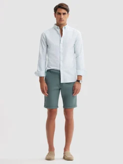 CAMISA OXFORD SUNSET VERDE AGUA